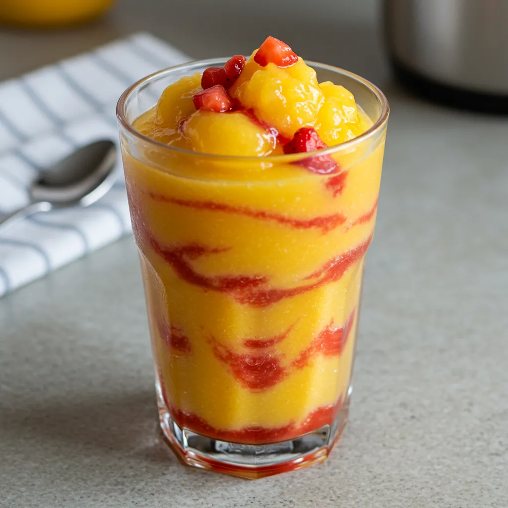 BEST RECIPE for Fresh Mango Strawberry Swirled Slushies: Ultimate Frozen Fruit Perfection